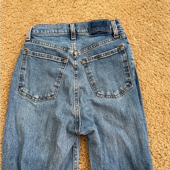 Abercrombie & Fitch Blue Flare Wide Leg Jeans - Picture 3 of 6